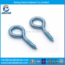 Zinc plated carbon steel eye screw,eye hook